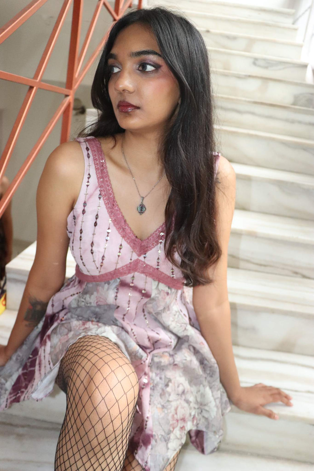 Fairycore Lavender Assyemtric Dress