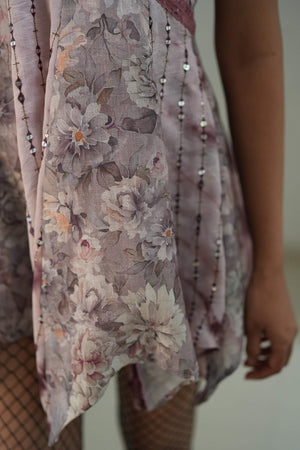 Fairycore Lavender Assyemtric Dress